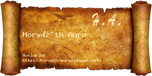 Horváth Aura névjegykártya